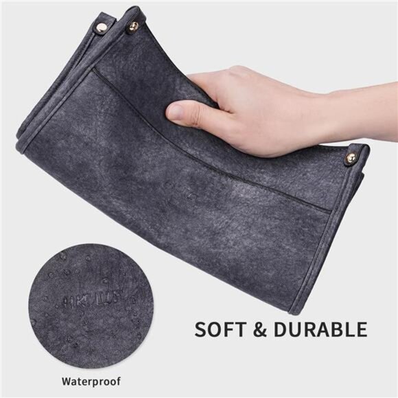 Women 2Pcs Leather Hobo Handbag Wallet Set With 2 Guitar Strap Crossbody Bag